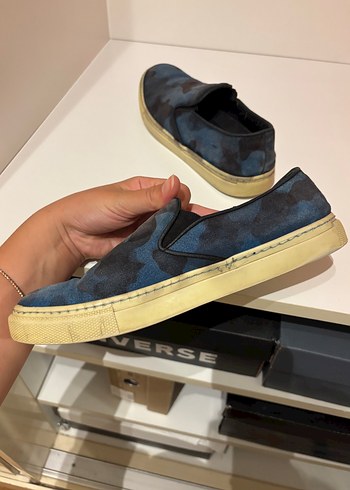 Hotiç Kadın Mavi Kamuflaj Espadril - Görsel 4