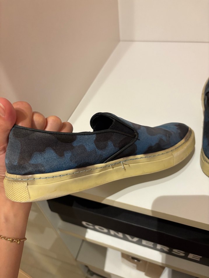 Hotiç Kadın Mavi Kamuflaj Espadril - Görsel 3