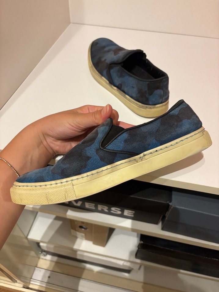 Hotiç Kadın Mavi Kamuflaj Espadril - Görsel 4