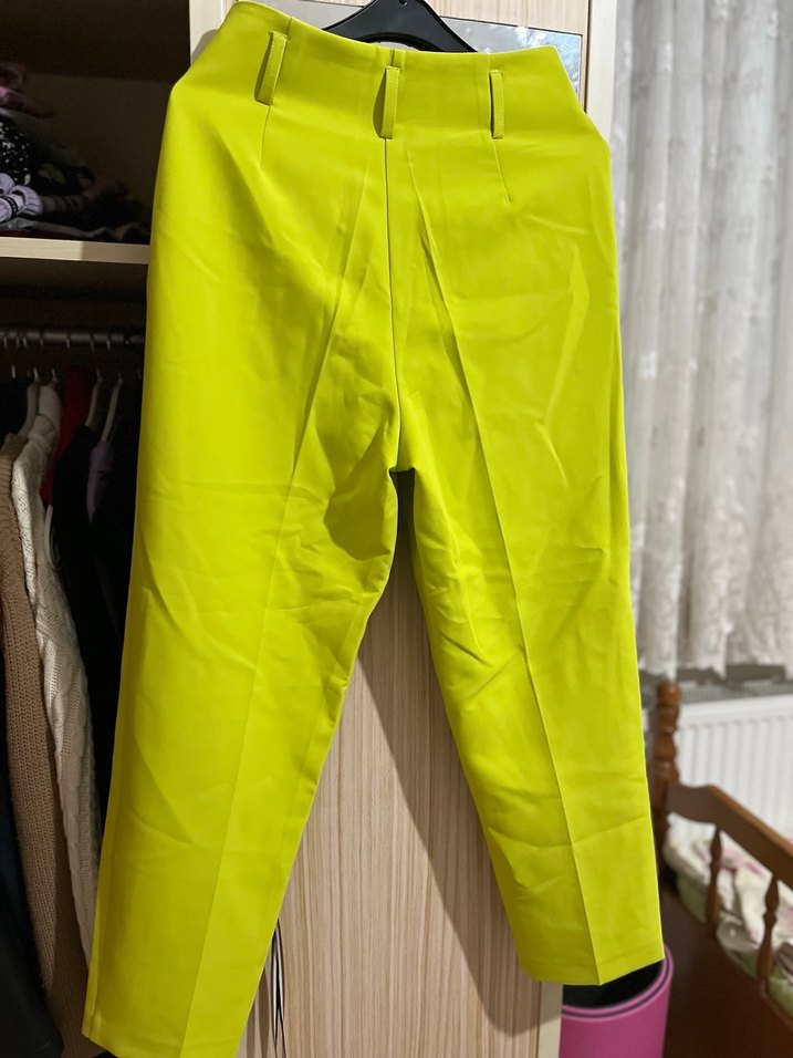 DILVIN Fıstık Yeşili Kadın Havuç Pantolon - Görsel 2