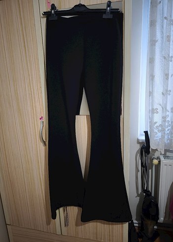 Diğer Siyah Kadın Flare Tayt Pantalon