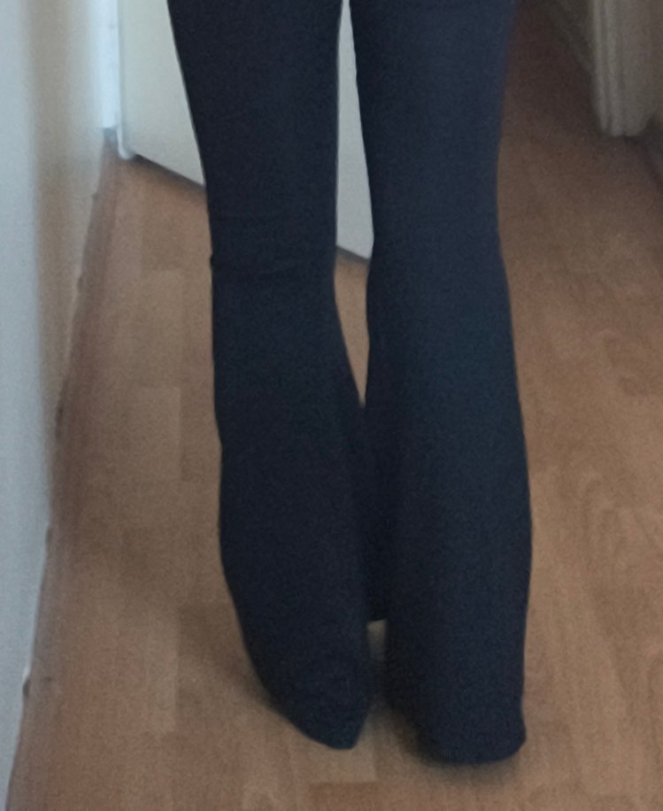 Siyah Kadın Flare Tayt Pantalon - Görsel 2