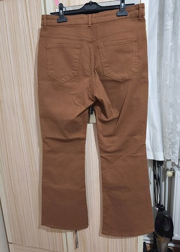 LC Waikiki Taba Rengi Kadın Flare Kot Pantolon