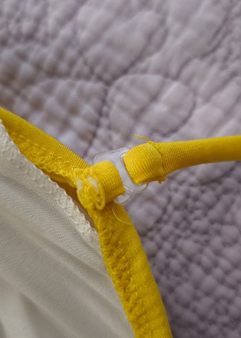 Sarı İpli Boyundan Bağlamalı Bikini Takımı - Görsel 5