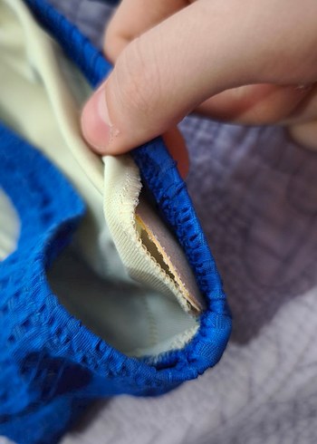 Lacivert İpli Boyundan Bağlamalı Kadın Bikini Takımı - Görsel 6