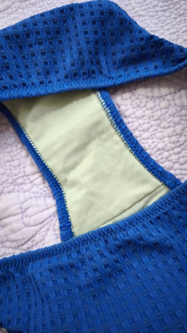 Lacivert İpli Boyundan Bağlamalı Kadın Bikini Takımı - Görsel 4