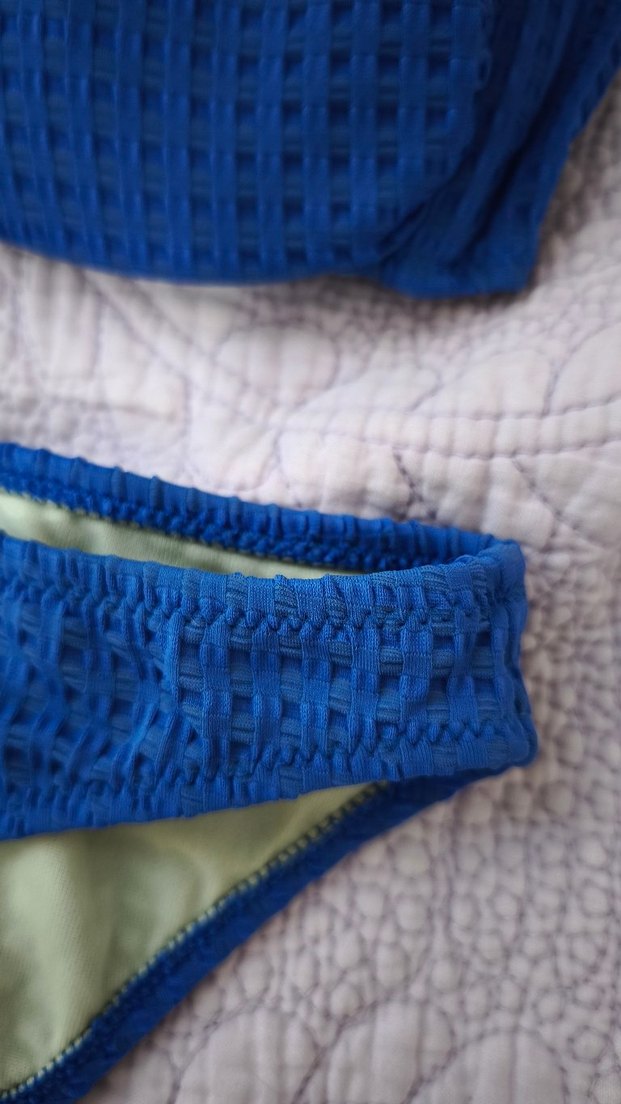 Lacivert İpli Boyundan Bağlamalı Kadın Bikini Takımı - Görsel 3