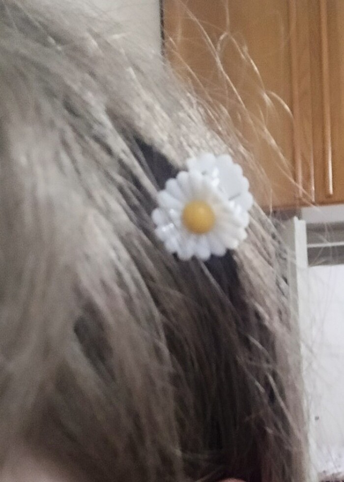 Papatya Şeklinde Küçük Saç Tokası 8 adet - Görsel 3