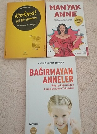 3 kitap İYİ BİR ANNESİN, MANYAK ANNE, BAĞIRMAYAN ANNELER