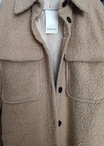 Hooopstore Yün Buklet Oversize Midi Kadın Kaban - Görsel 20