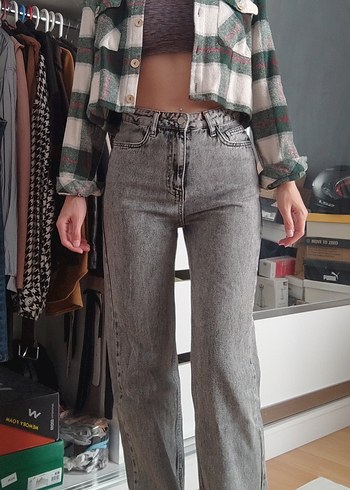 Diğer yüksek bel straight kesim pantolon