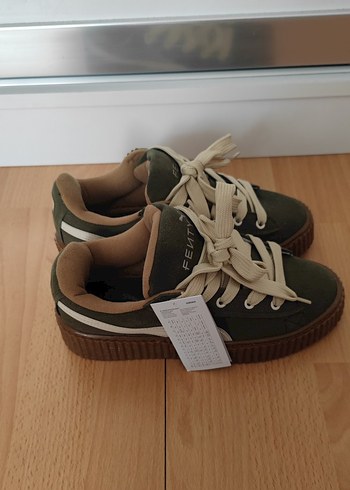37 Beden haki Renk ithal puma fenty ayakkabı