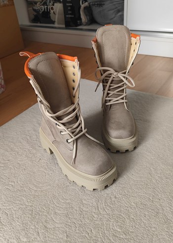 Turuncu Detaylı Süet Postal Bot - Görsel 10