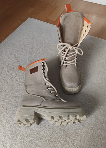 Turuncu Detaylı Süet Postal Bot - Görsel 9