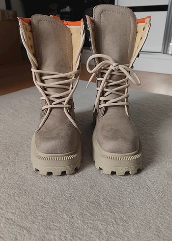 Turuncu Detaylı Süet Postal Bot - Görsel 7