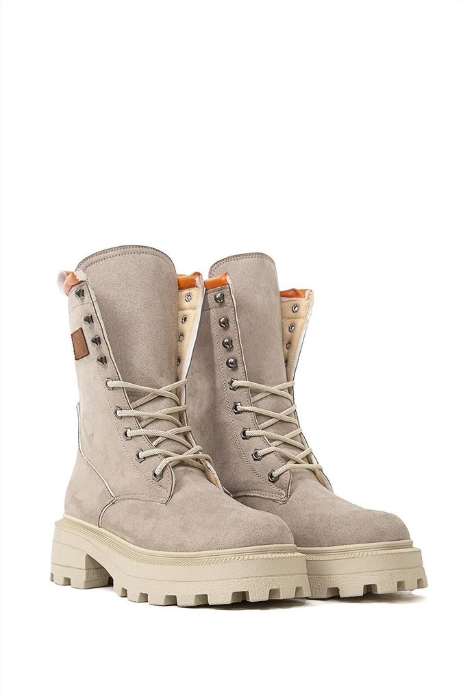 Turuncu Detaylı Süet Postal Bot - Görsel 3