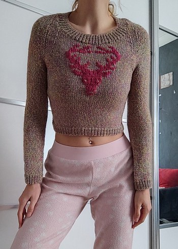 yün handmade kazak y2k - Görsel 2