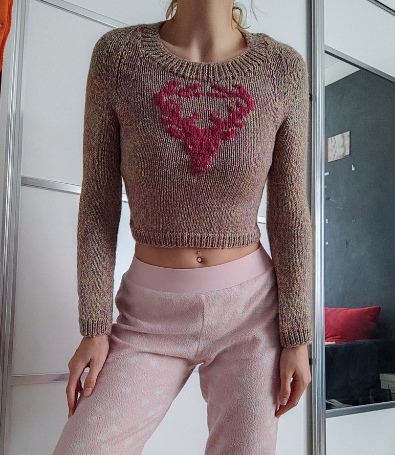 yün handmade kazak y2k - Görsel 2