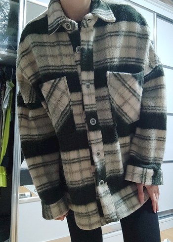 keçe oduncu vintage oversize gömlek - Görsel 3