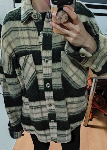 keçe oduncu vintage oversize gömlek - Görsel 2