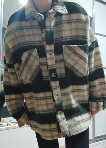 keçe oduncu vintage oversize gömlek - Görsel 5