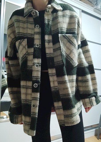 keçe oduncu vintage oversize gömlek - Görsel 6