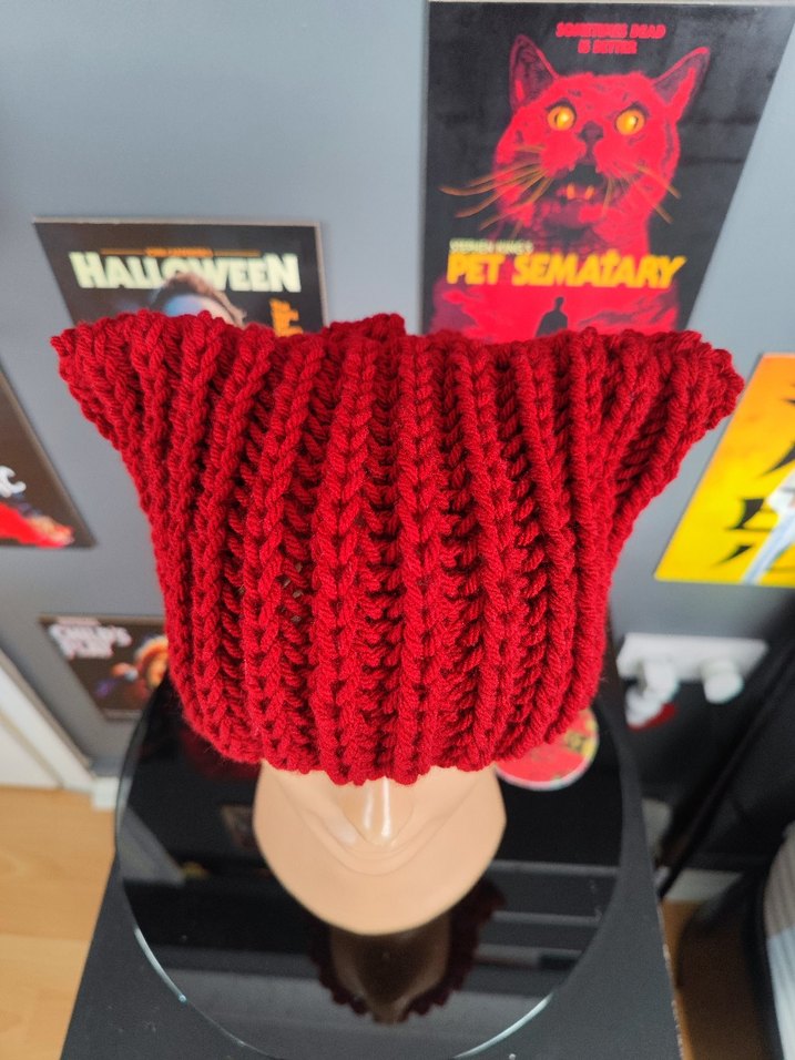 toz pembe hardal sarısı siyah bere kırmızı kedi bere - Görsel 5