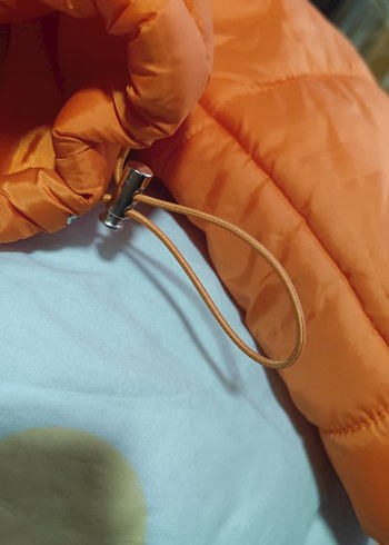 Turuncu Şişme Mont - Görsel 6