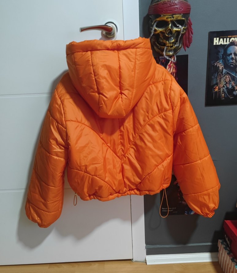 Turuncu Şişme Mont - Görsel 5