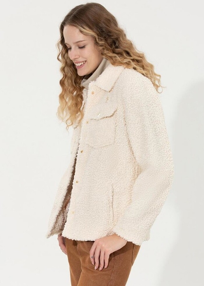 Buklet ekru ceket  - Görsel 2