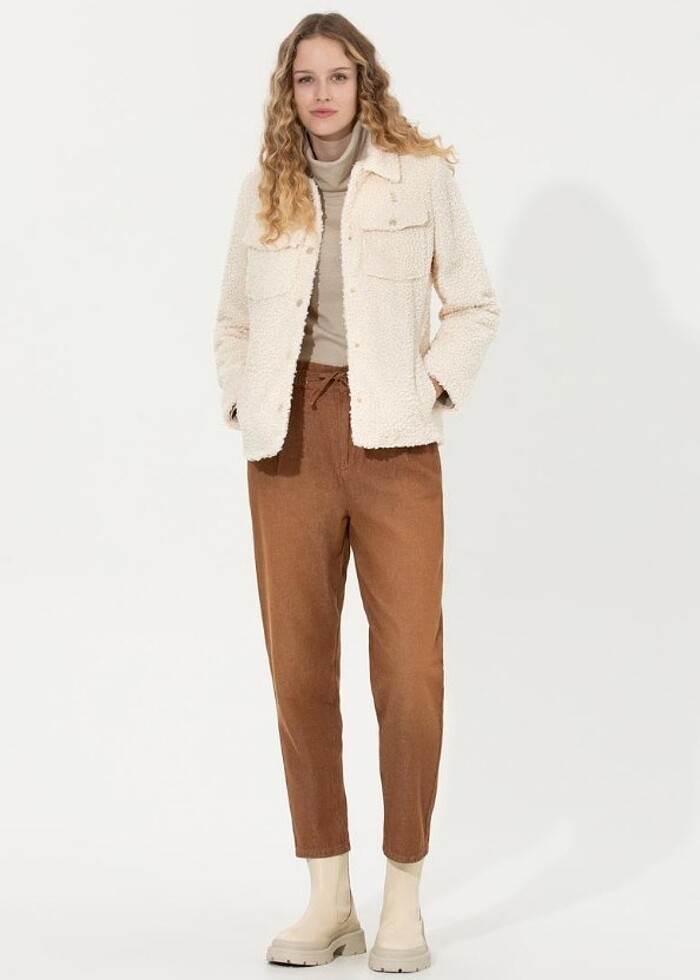 Buklet ekru ceket  - Görsel 3