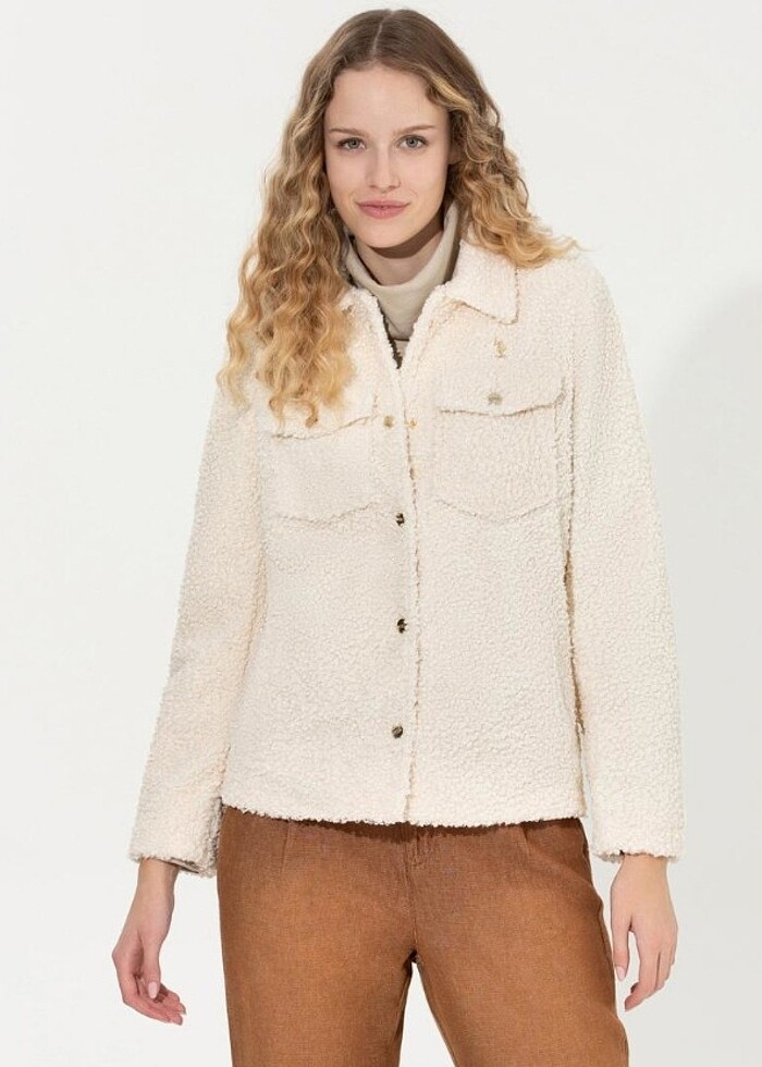 Buklet ekru ceket  - Görsel 4