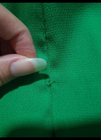 Zümrüt yeşil prenses kol mini elbise - Görsel 8