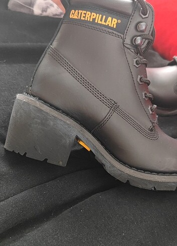 Caterpillar Ottawa Kadın Siyah Deri Bot - Görsel 14