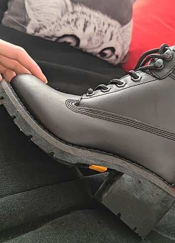 Caterpillar Ottawa Kadın Siyah Deri Bot - Görsel 13
