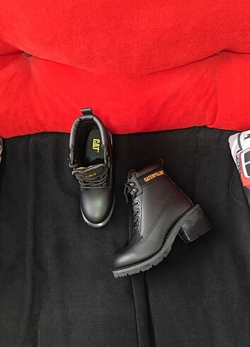 Caterpillar Ottawa Kadın Siyah Deri Bot - Görsel 12