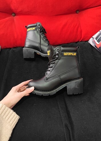 Caterpillar Ottawa Kadın Siyah Deri Bot - Görsel 19