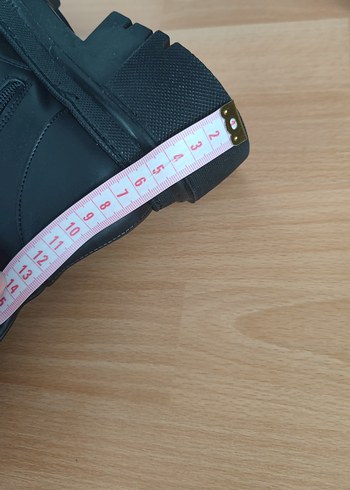 Zincir Detaylı Siyah Uzun Gotik Postal - Görsel 13