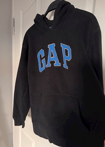 GAP Siyah Kapüşonlu Erkek Sweatshirt - Görsel 6