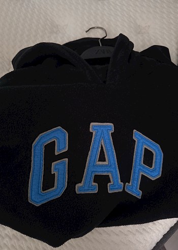 GAP Siyah Kapüşonlu Erkek Sweatshirt - Görsel 8