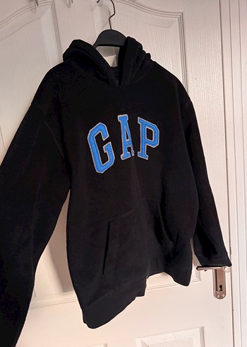 GAP Siyah Kapüşonlu Erkek Sweatshirt - Görsel 5
