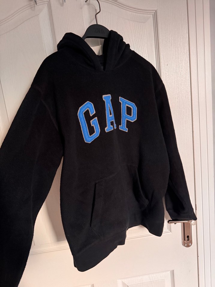 GAP Siyah Kapüşonlu Erkek Sweatshirt - Görsel 5