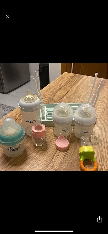 Avent biberon stand karışık set