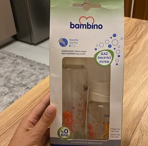 Bambino cam gaz önleyici biberon seti