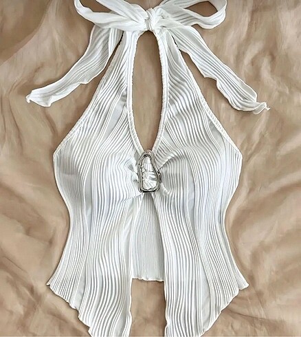 y2k Zincir detaylı shein crop
