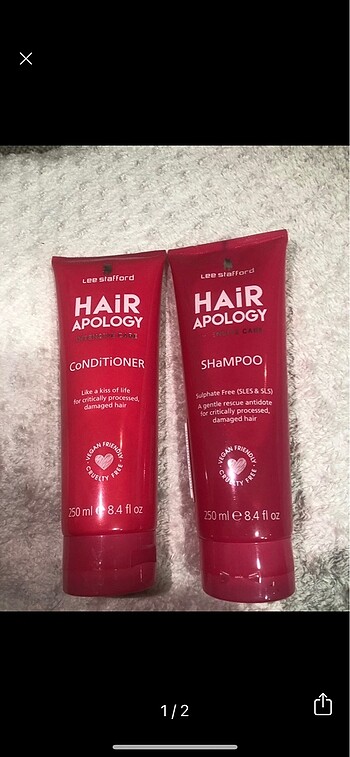 lee stafford hair apology şampuan&krem