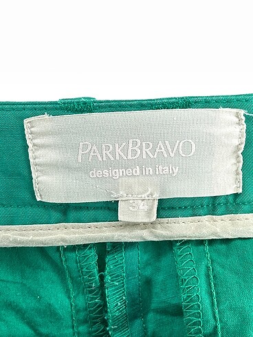 34 Beden yeşil Renk Park Bravo Kumaş Pantolon %70 İndirimli.
