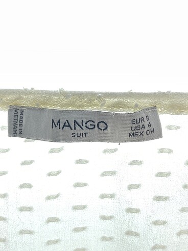 s Beden beyaz Renk Mango Bluz %70 İndirimli.