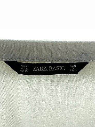 s Beden beyaz Renk Zara Kısa Elbise %70 İndirimli.