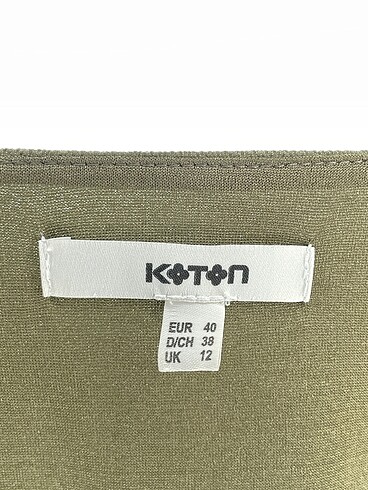 40 Beden yeşil Renk Koton Kısa Elbise %70 İndirimli.